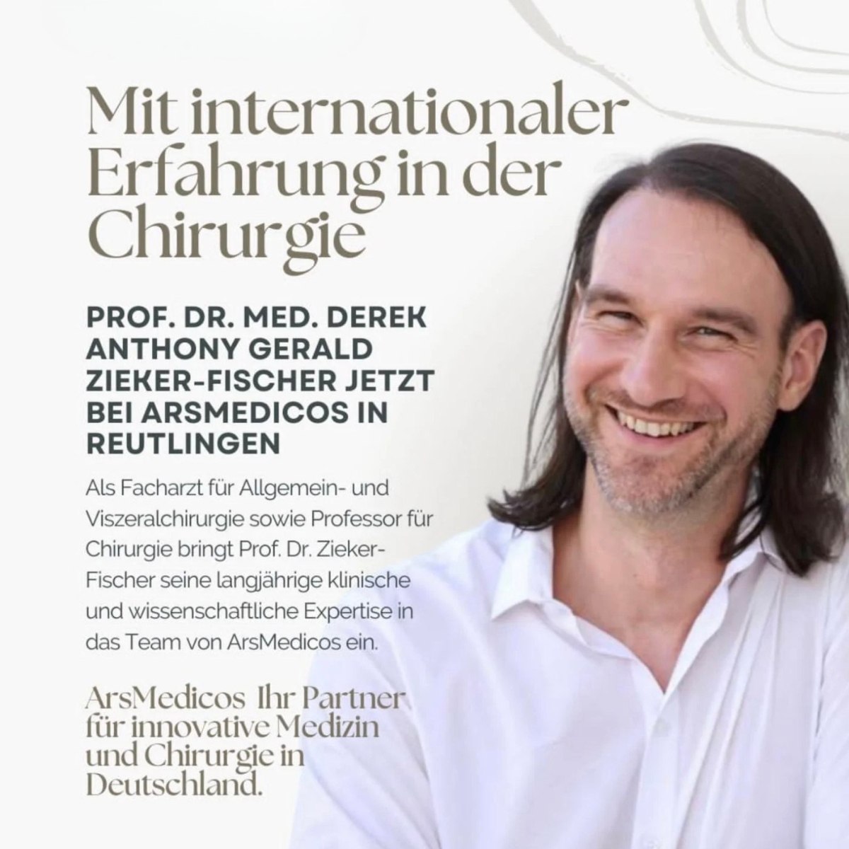 Prof. Dr. Derek Zieker-Fischer Chirurg